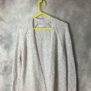 LOFT Multicolor Textured Sweater Medium. Lightweight sweater